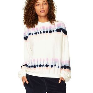 Electric rose white terrycloth tie dye XS